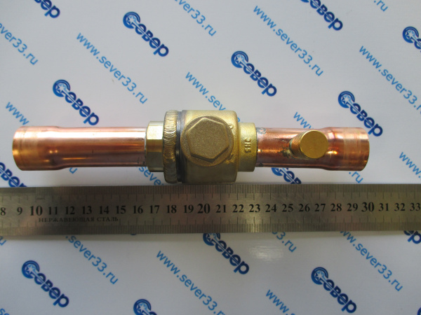 Шаровый вентиль Sanhua 7/8s(22 mm) со штуцером